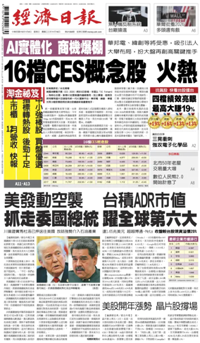 Cover of Economic Daily News (Taiwan)