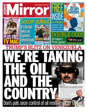 Cover of Sunday Mirror (Northern Ireland)