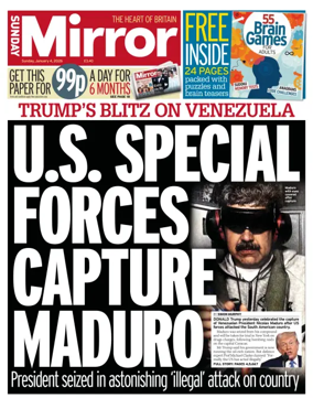 Cover of Sunday Mirror