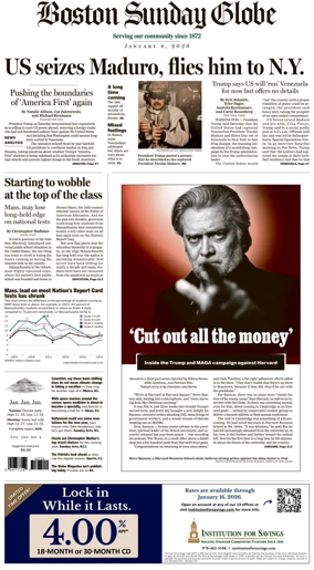 Cover of Boston Sunday Globe