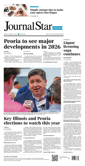 Cover of Journal Star (Peoria)