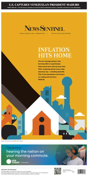 Cover of Knoxville News Sentinel