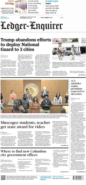 Cover of Ledger-Enquirer (Sunday)