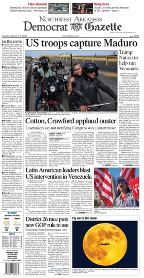 Cover of Northwest Arkansas Democrat-Gazette