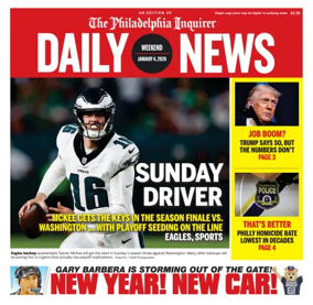 Cover of Philadelphia Daily News