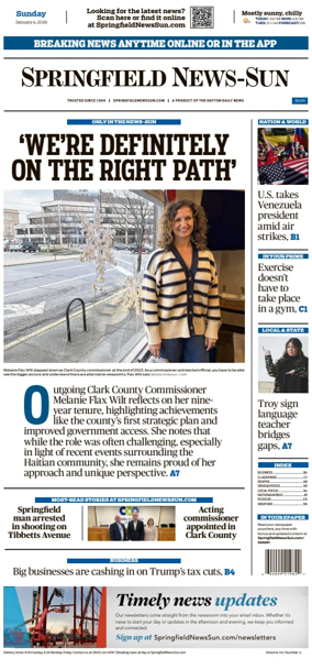 Cover of Springfield News-Sun