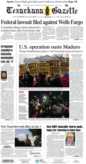 Cover of Texarkana Gazette