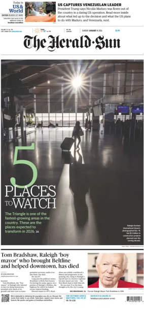 Cover of The Herald Sun (Sunday)