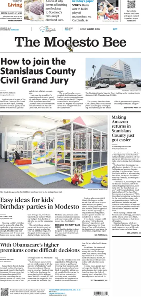 Cover of The Modesto Bee (Sunday)