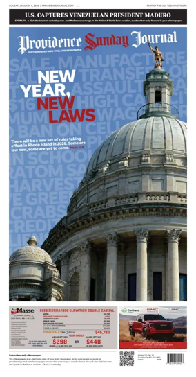 Cover of The Providence Journal