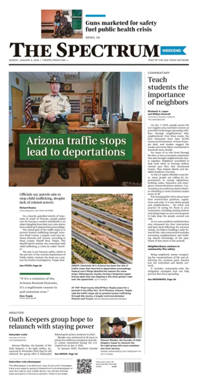 Cover of The Spectrum & Daily News