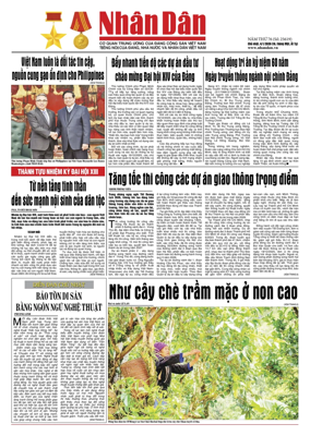 Cover of Nhan Dan newspaper