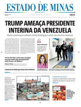 Cover of Estado de Minas (Brazil)