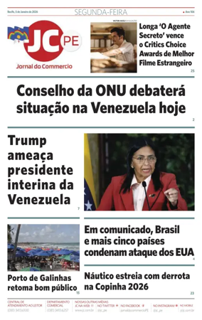 Cover of Jornal do Commercio
