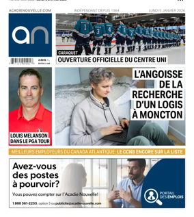 Cover of Acadie Nouvelle