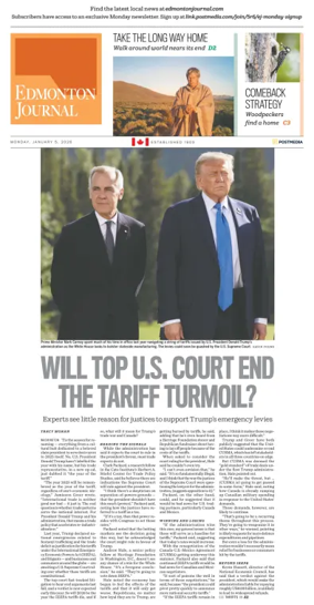 Cover of Edmonton Journal