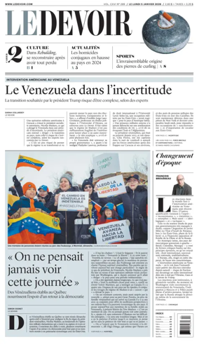 Cover of Le Devoir