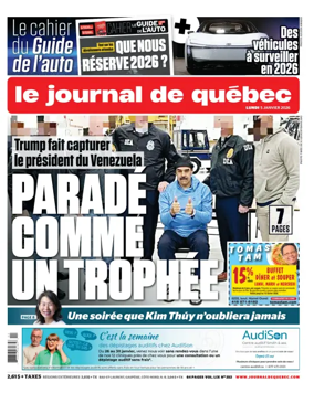 Cover of Le Journal de Quebec