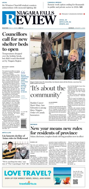 Cover of The Niagara Falls Review