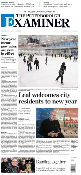 Cover of The Peterborough Examiner