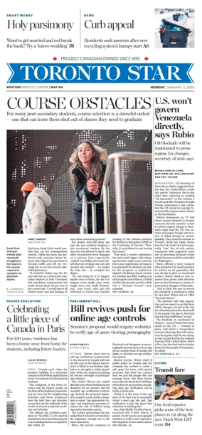 Cover of Toronto Star