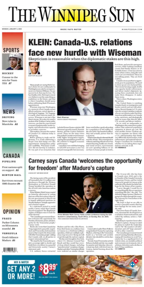 Cover of Winnipeg Sun