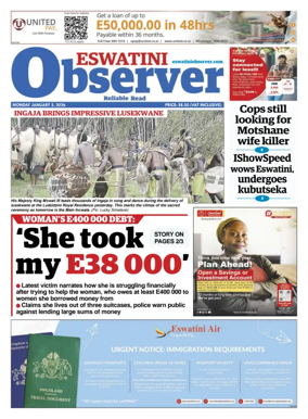 Cover of Eswatini Observer