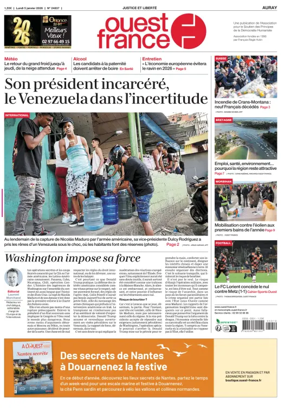 Cover of Ouest France (Auray)