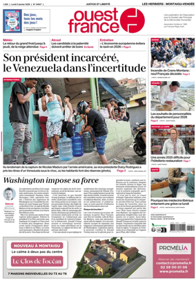 Cover of Ouest France (Les Herbiers / Montaigu)