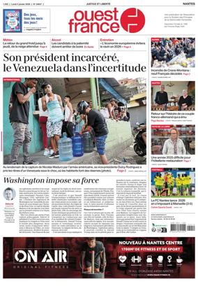 Cover of Ouest France (Nantes)