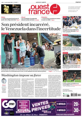 Cover of Ouest France (Pontivy)