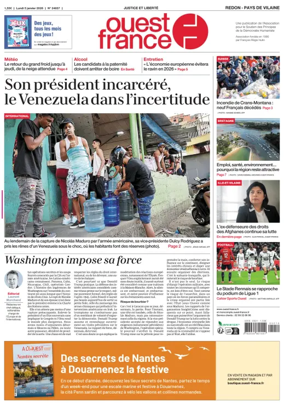 Cover of Ouest France (Redon / Pays de Vilaine)