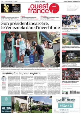 Cover of Ouest-France (Saint-Brieuc Lamballe)