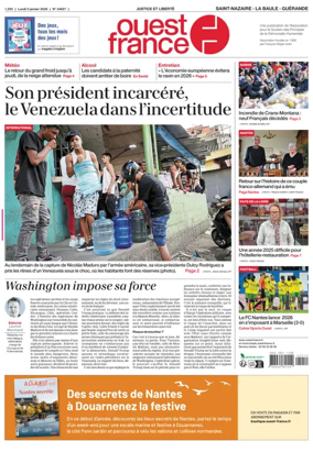 Cover of Ouest France (Saint-Nazaire La Baule Guerande)