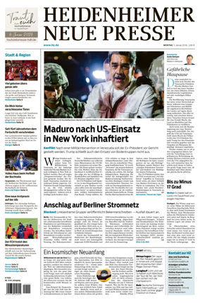 Cover of Heidenheimer Neue Presse