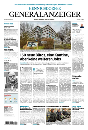 Cover of Hennigsdorfer Generalanzeiger