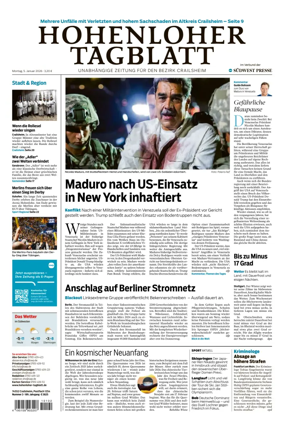 Cover of Hohenloher Tagblatt