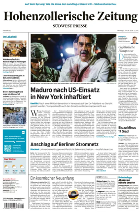 Cover of Hohenzollerische Zeitung