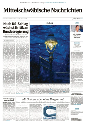 Cover of Mittelschwaebische Nachrichten