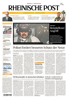 Cover of Rheinische Post - Monchengladbach and Korschenbroich