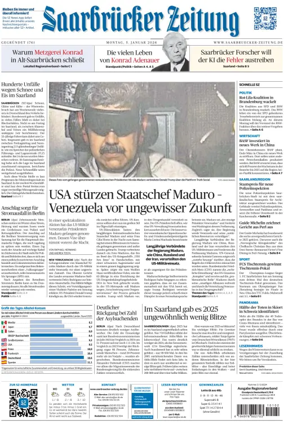 Cover of Saarbruecker Zeitung