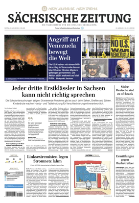 Cover of Sachsische Zeitung (Lobau-Zittau)