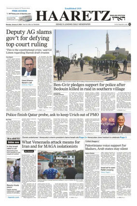 Cover of Haaretz english edition