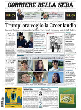 Cover of Corriere della Sera