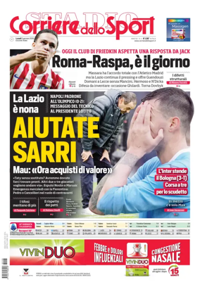 Cover of Corriere dello Sport (Lazio)
