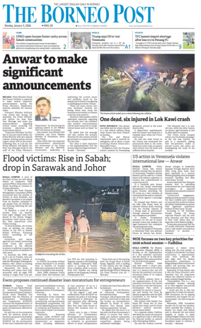 Cover of The Borneo Post (Sabah)