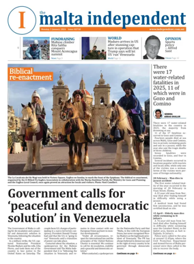 Cover of Malta Independent