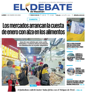 Cover of El Debate de Mazatlan