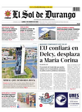 Cover of El Sol de Durango
