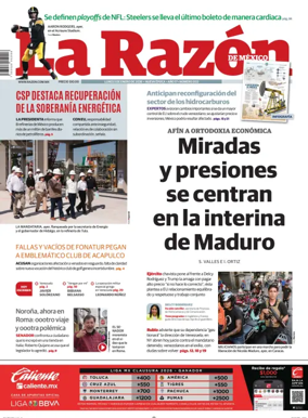 Cover of La Razon de Mexico